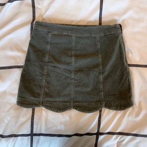Altar’d state green corduroy skirt